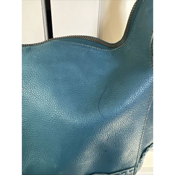 The Sak Blue Leather Shoulder bag, fashion designer bag - Picture 5 of 15